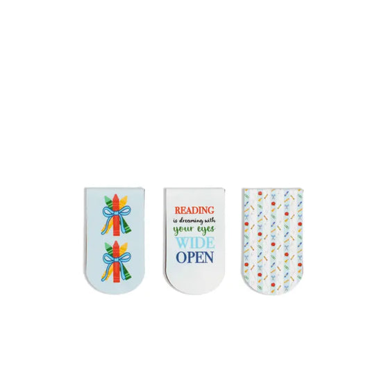 The Royal Standard Teacher Magnetic Bookmark Multi 2.5x4.5 Set of 3