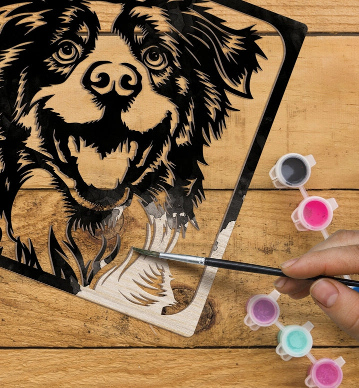 Splat Planet Wooden Dog Art Craft Kit
