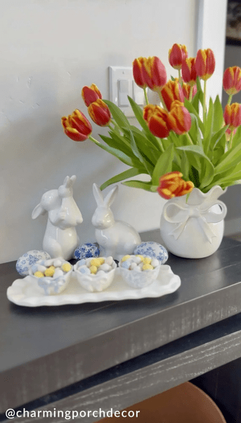 MUD PIE SMALL BOW VASE