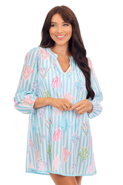 MUD PIE PEARLA COVERUP-BLUE