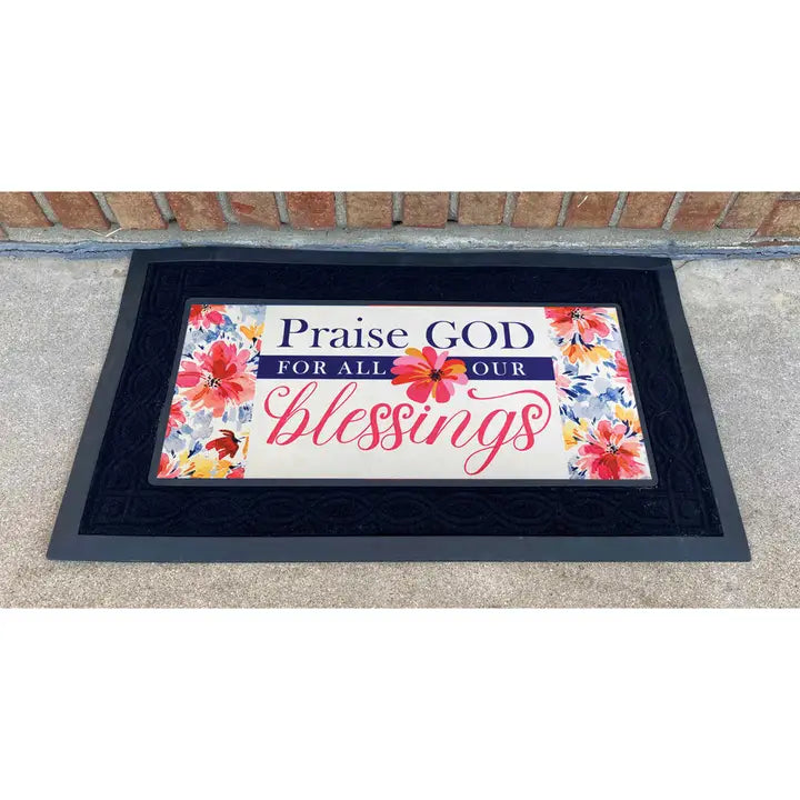 Dicksons Doormat Insert Praise God For Blessings