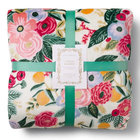Rifle Paper Co. Garden Party Fleece Blanket