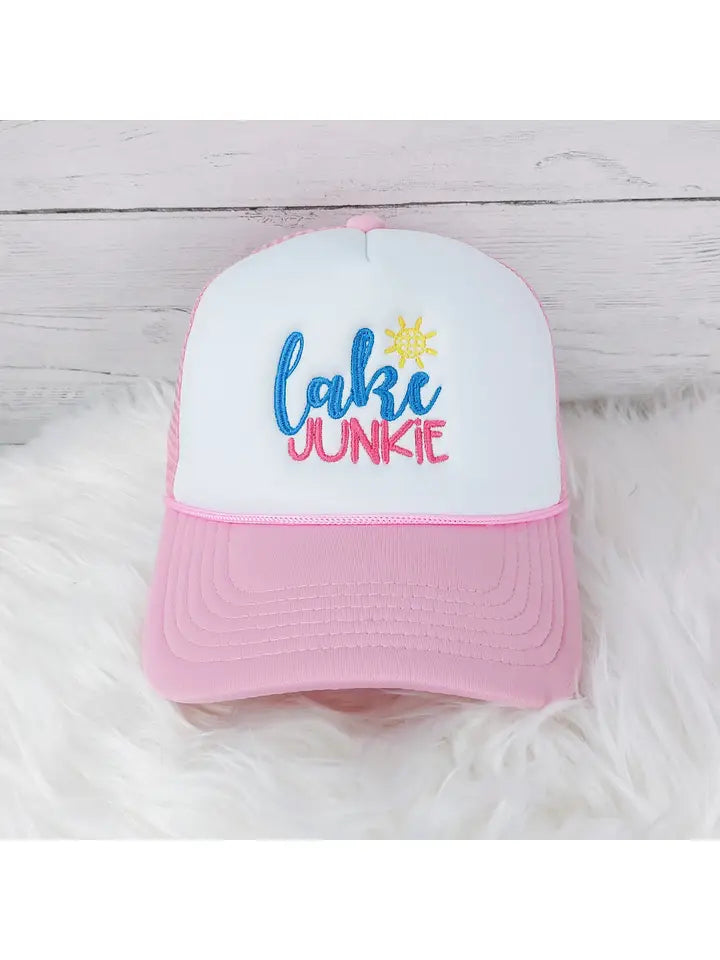 Lake Junkie Embroidered Trucker Hat