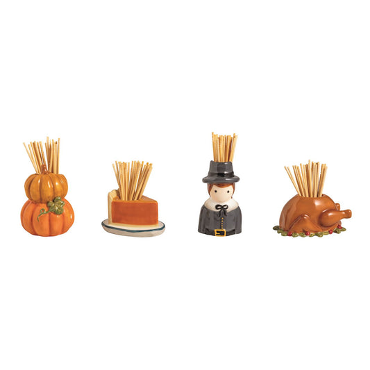 MUD PIE THANKSGIVING TOOTHPICK CADDY