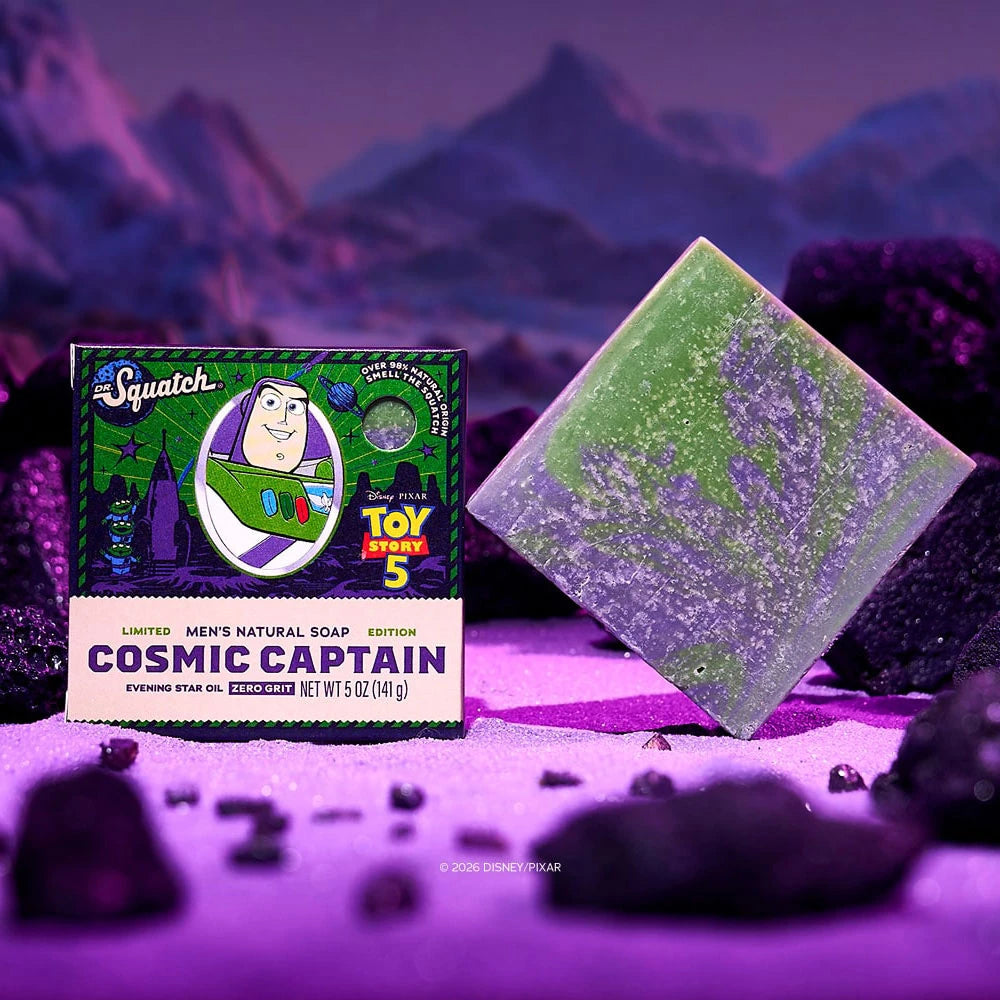 Dr. Squatch x Toy Story 5: Cosmic Captain Bar Soap