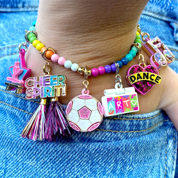 CHARM IT! Gold Cheer Spirit Charm