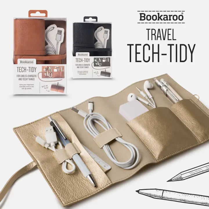 if USA Bookaroo Travel Tech Tidy-Charcoal