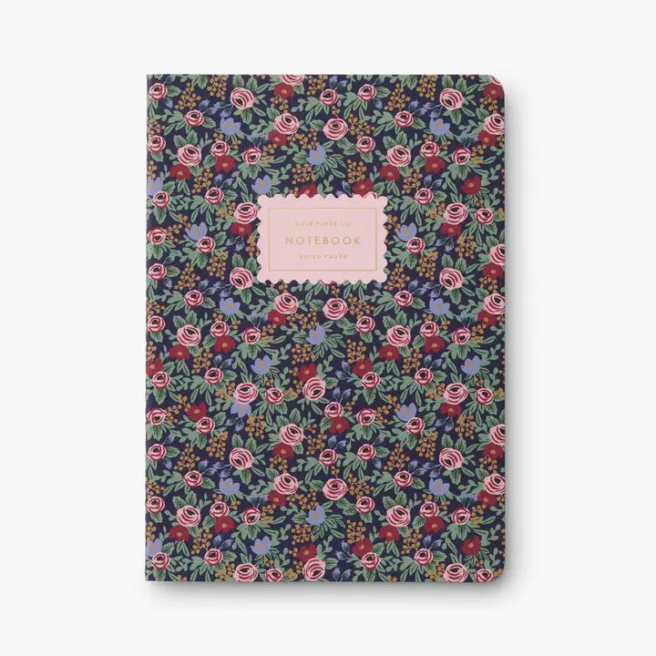 Rifle Paper Co. Assorted Set of 3 Rosa Notebooks