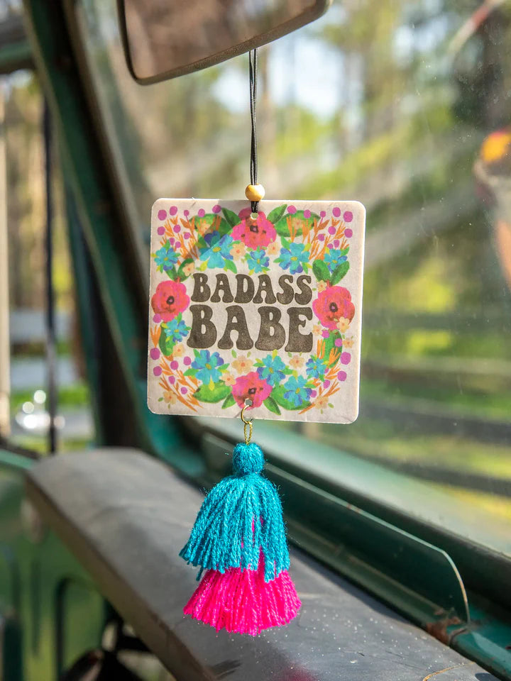 Natural Life Car Air Freshener - Badass Babe