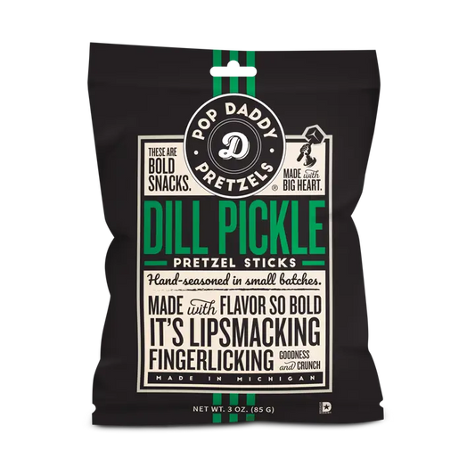 Pop Daddy Snacks Seasoned Pretzels - 3oz - Dill Pickle