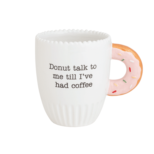 MUD PIE DONUT HANDLE MUG
