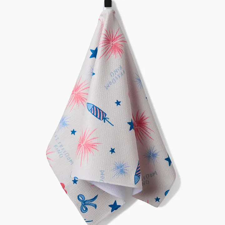 Geometry Freedom Tea Towel