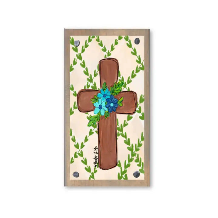 Baxter & Me Spring Cross Driftwood Happy Block
