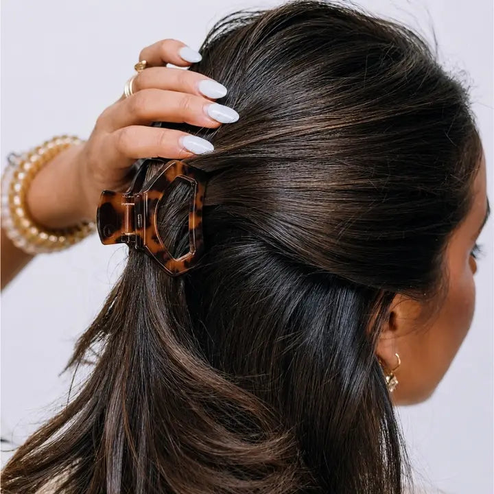 Teleties Open Tortoise | Petite | Hair Clip