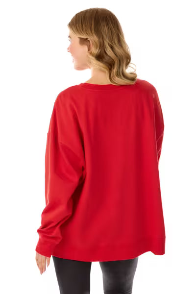 MUD PIE SANTA SPARKLE ONE SIZE SWEATSHIRT
