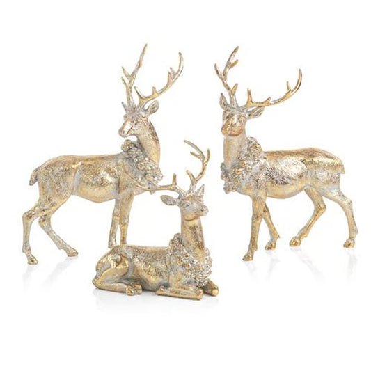 ZODAX Deer w/ Ornamental Wreath