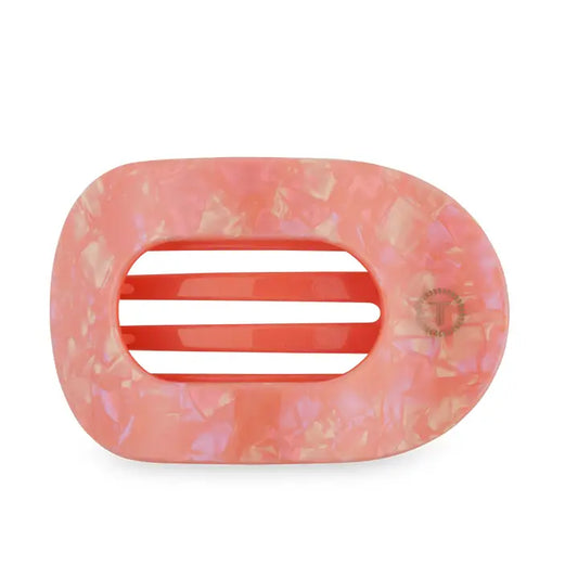 Teleties Flat Round Hair Clip | Large | Dreamsicle