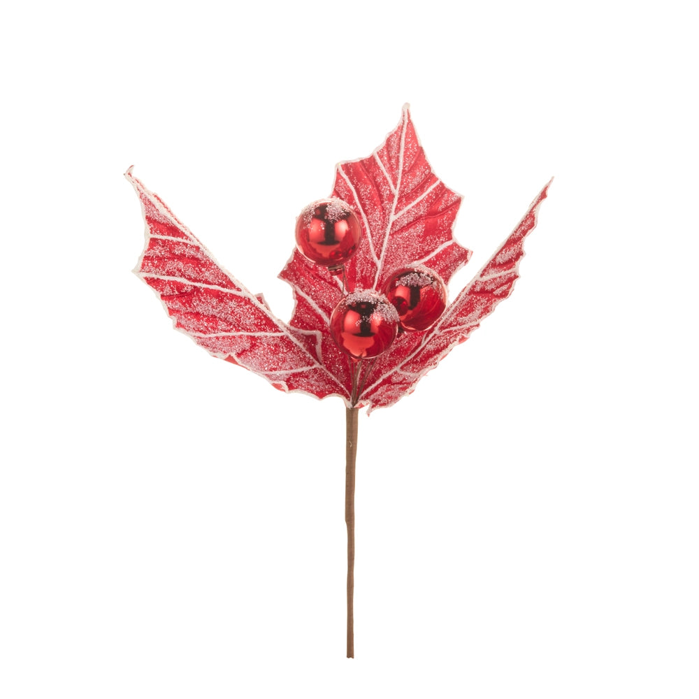 RAZ Imports 14.5" Red Holly Pick