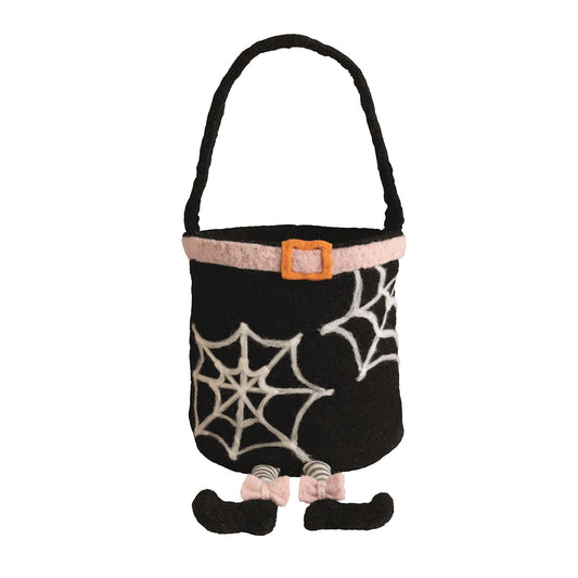 Mud Pie Witch Dangle Leg Treat Bucket
