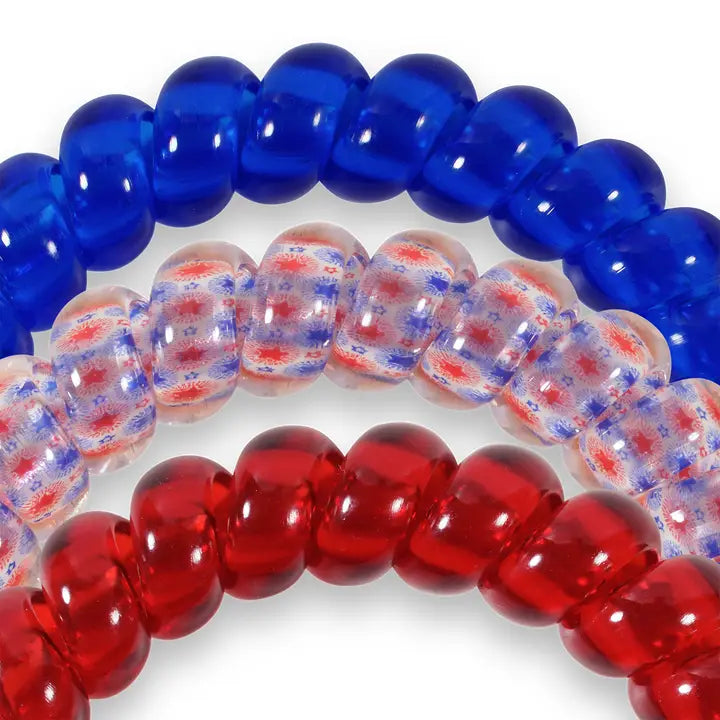 Teleties Patriot Pop Large Hair Ties