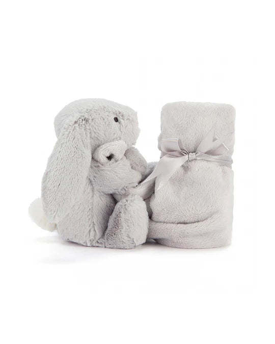 Jellycat Bashful Grey Bunny Soother Blanket