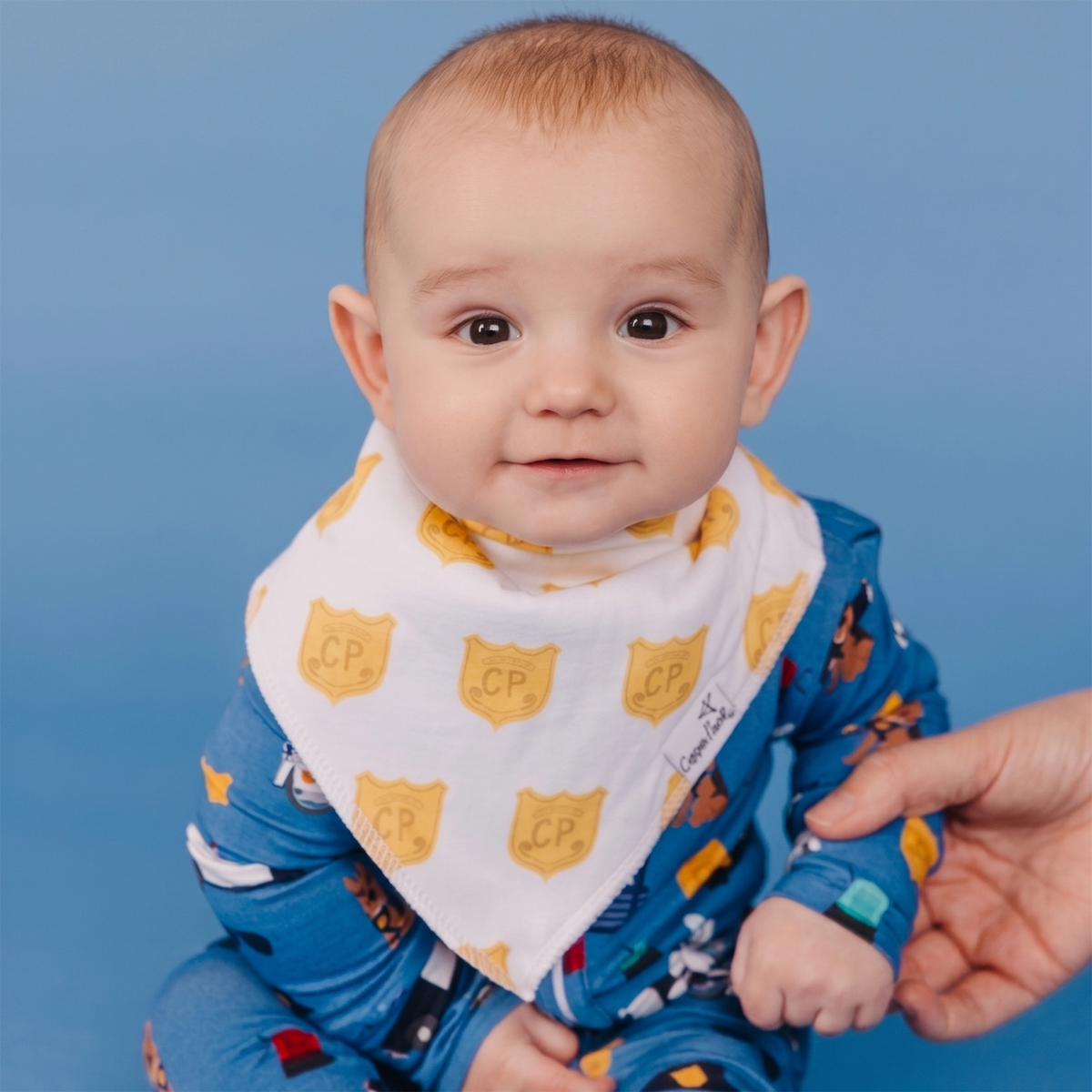 Copper Pearl 4 Pack Baby Bandana Bibs - Police Officer