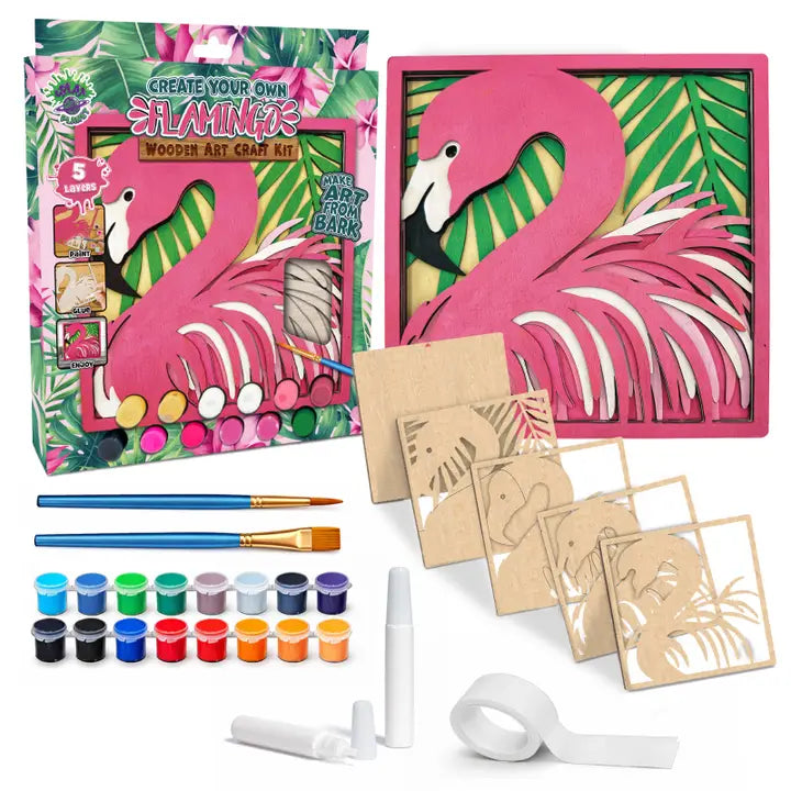 Splat Planet Wooden Flamingo Art Craft Kit