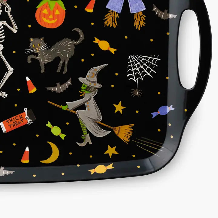 Rifle Paper Co. Halloween Parade Melamine Serving Platter with Handles