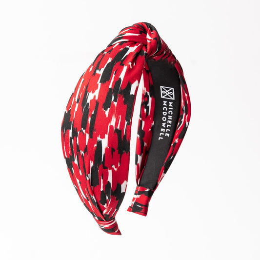 Michelle Mcdowell  Headband Luna Tailgate Time Red & Black