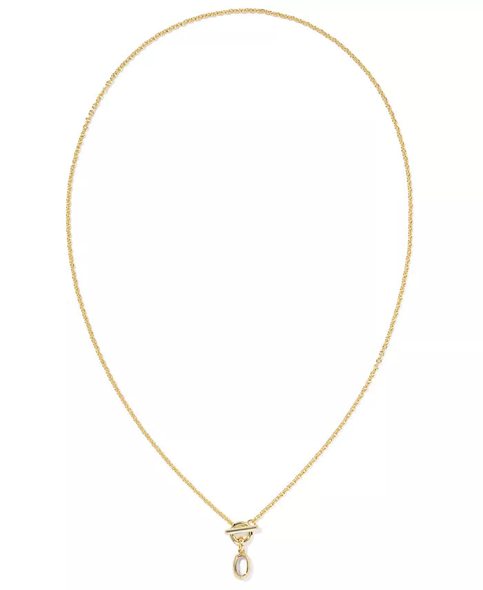 KENDRA SCOTT DAPHNE LINK AND CHAIN NECKLACE GOLD IVORY MOTHER OF PEARL