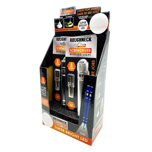 Screwdriver with Led Light Roughneck