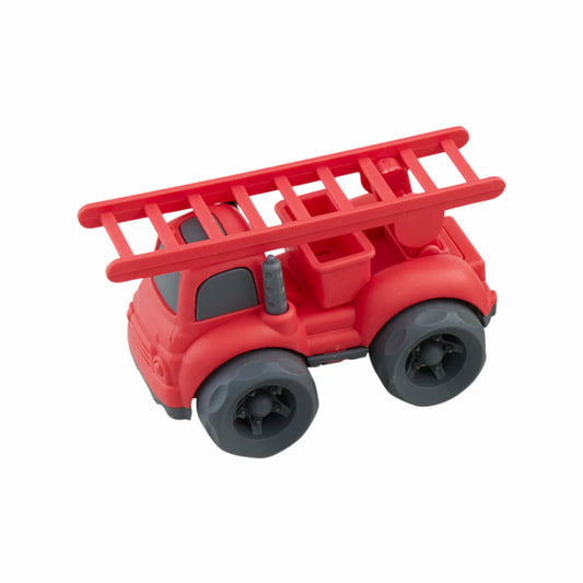 Mud Pie Mini Wheat Straw Toy Vehicle - Red