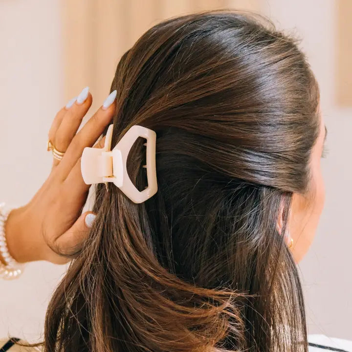 Teleties Open Almond Beige | Petite | Hair Clip