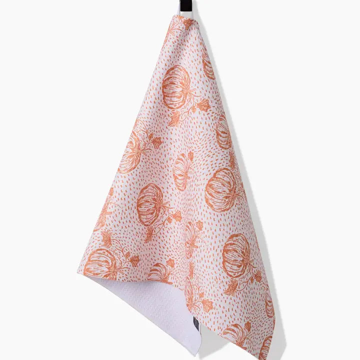 Geometry Pumpkin Field Tea Towel