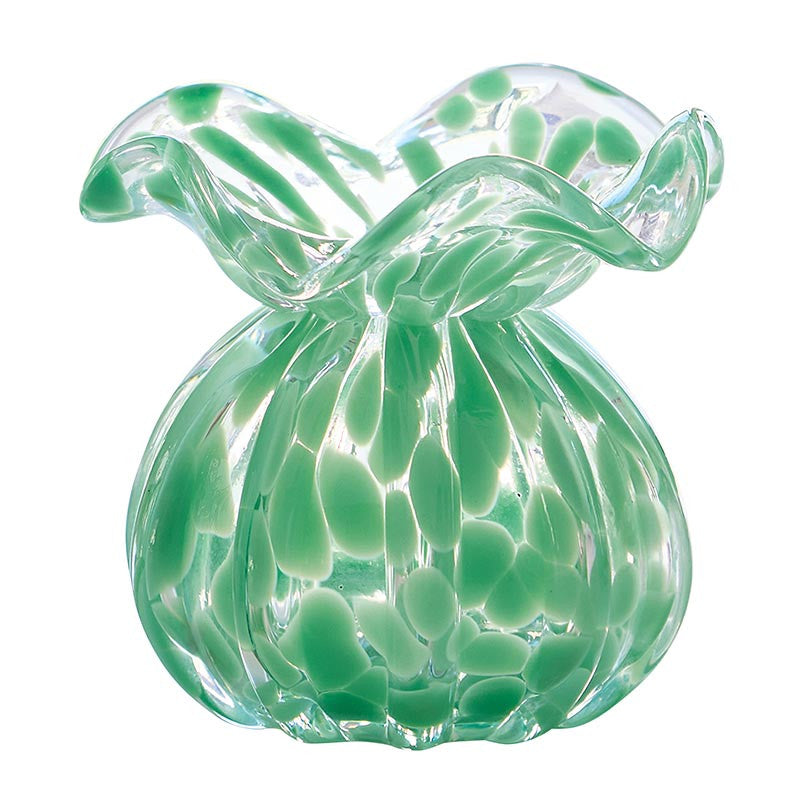 Santa Barbara Design Studio Ruffled Edge Bud Vase - Green