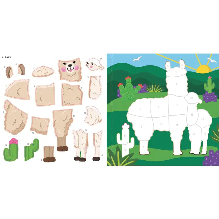 My First Color-By-Sticker Book -- Furry Friends