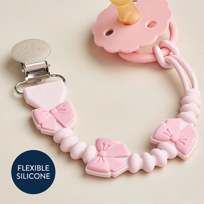 Itzy Ritzy Paci Strap Plus™-Pink Bows