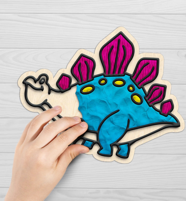 Splat Planet Dinosaur Clay Colouring. Kit