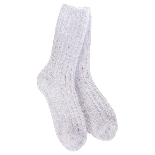 World's Softest Socks Ragg Feather Crew-Lilac