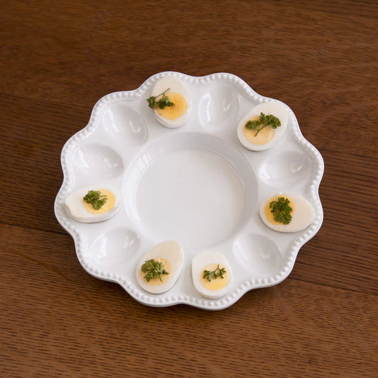 Beatriz Ball VIDA Alegria Deviled Egg Platter (White)