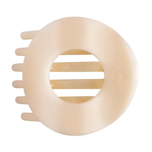 Teleties Almond Beige | Large | Flat Circle Hair Clip