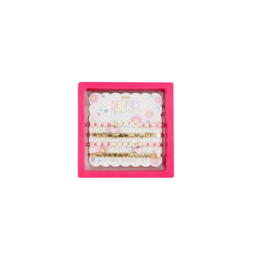 MUD PIE BFF HEARTS BEADED BRACELETS