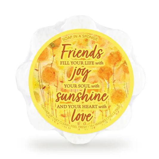 Caren Friends Fill Your Life with Joy Soap in A Sponge | Loved
