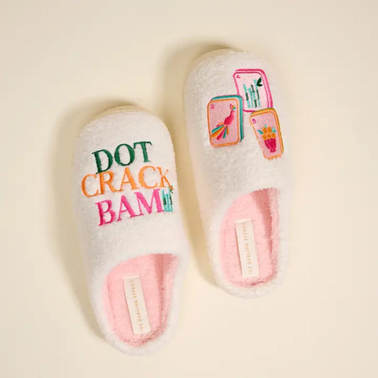 The Darling Effect Fuzzy Slippers–Dot Crack Bam