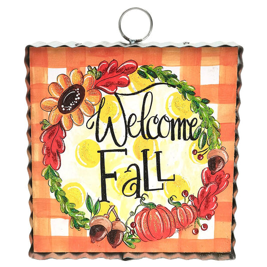 The Round Top Collection Mini Art "Welcome Fall"