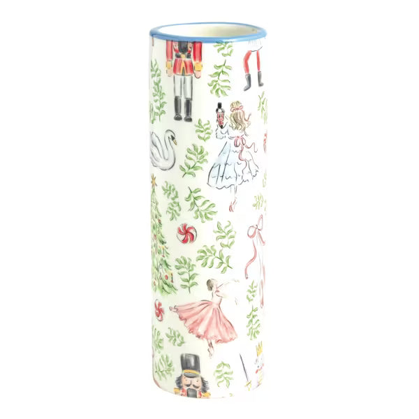 MUD PIE LARGE NUTCRACKER BUD VASE