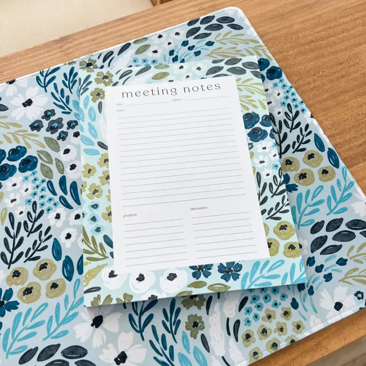 Elyse Breanne Design Waterfall Floral Desk Pad-Regular