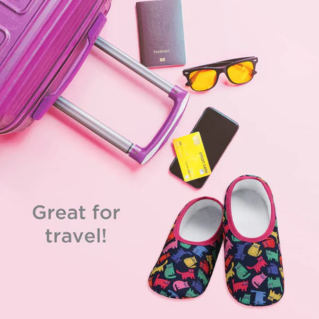 Snoozies! Womens Skinnies Slippers Field of Flowers