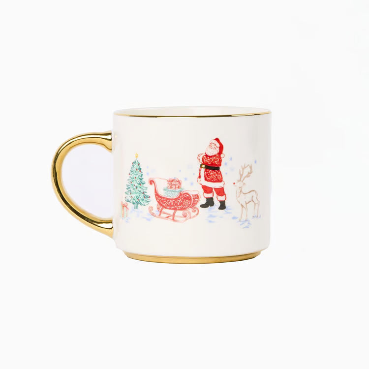 MARY SQUARE Cafe Mug Tidings & Toile