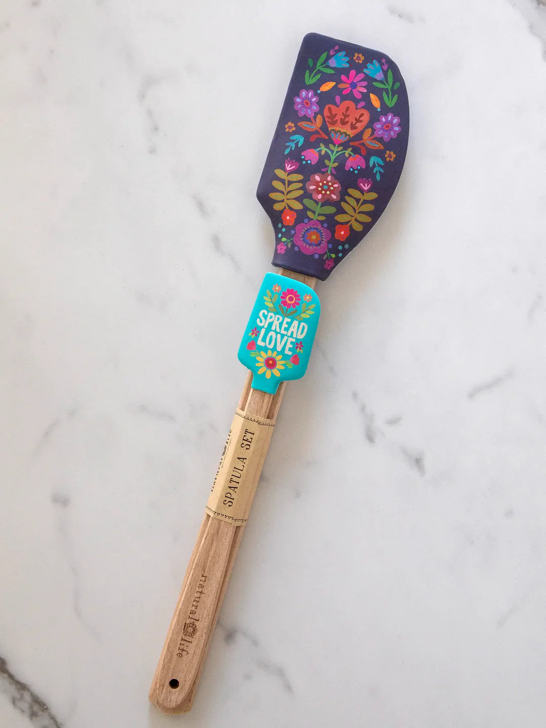 Natural Life Spatulas, Set of 2-Flower
